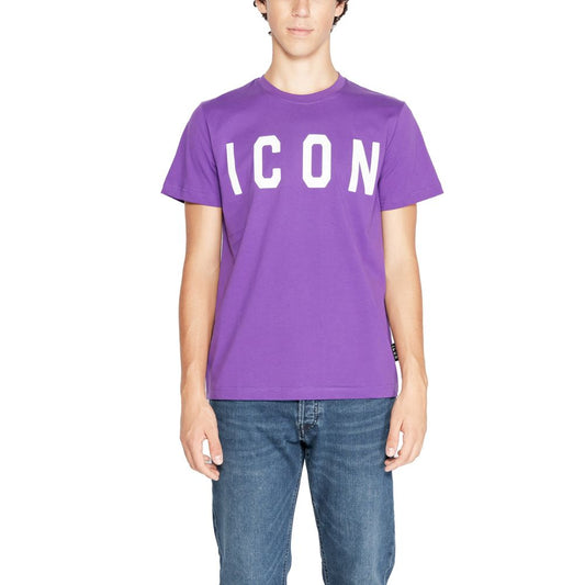 Icon Purple Cotton T-Shirt