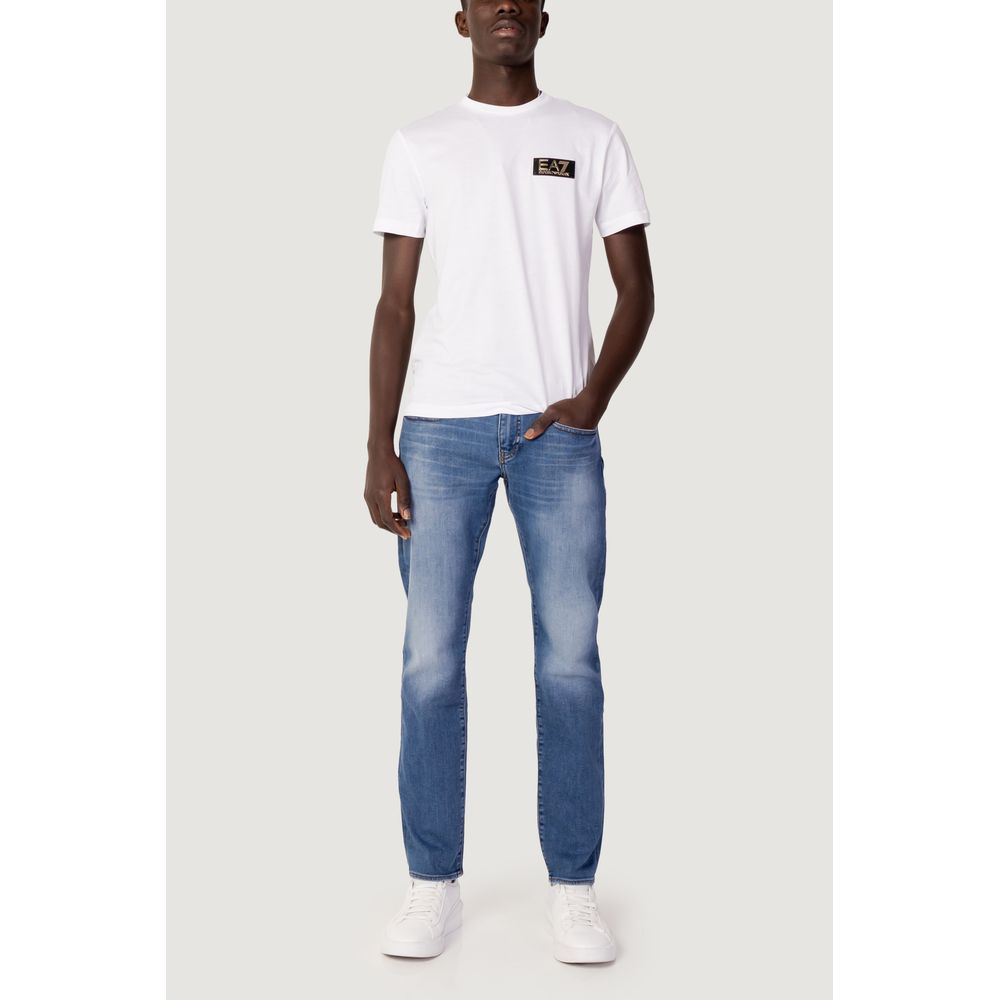 EA7 Emporio Armani White Cotton T-Shirt