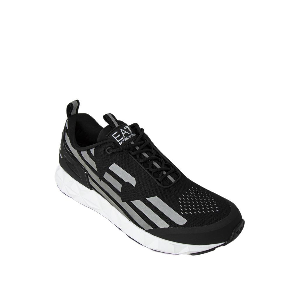 EA7 Emporio Armani Black Polyester Sneaker