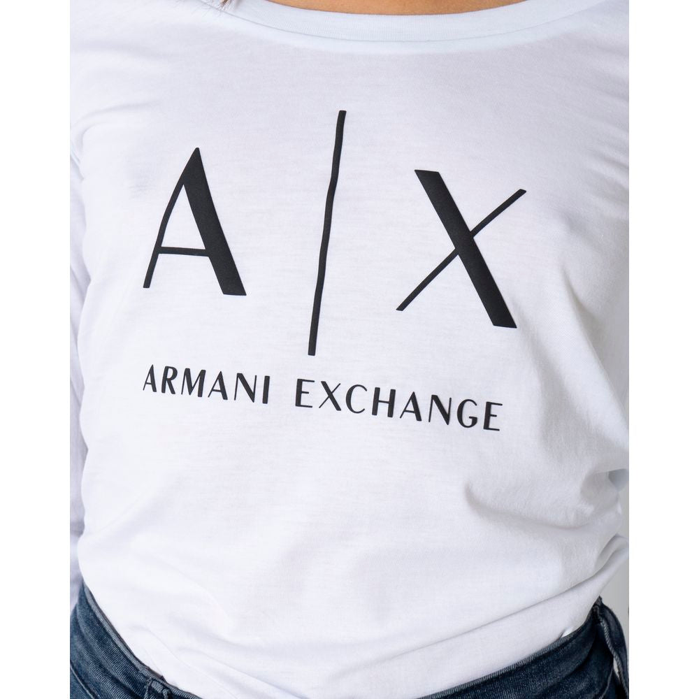 Armani Exchange White Cotton Tops & T-Shirt