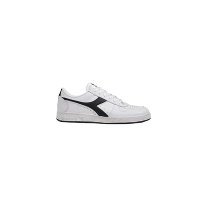 Diadora Black And White Leather Sneaker