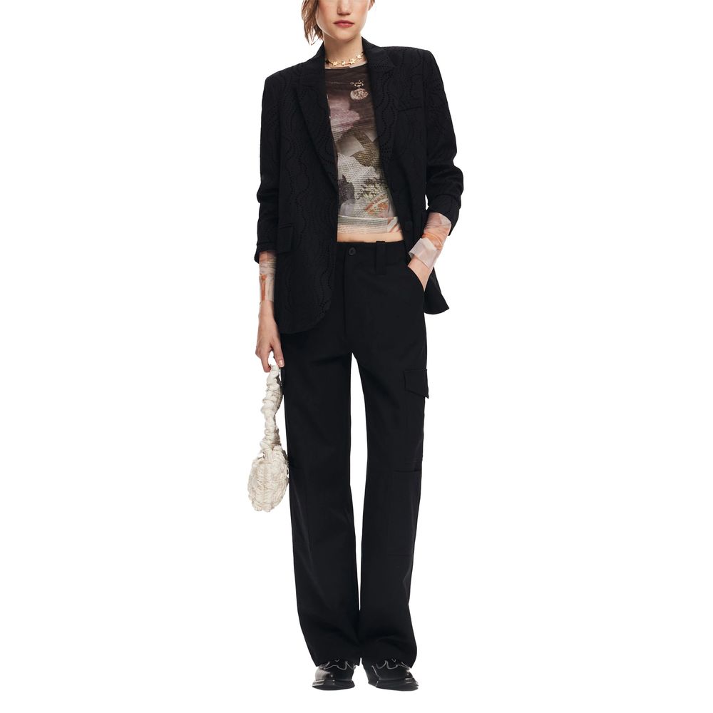 Desigual Black Polyester Suits & Blazer