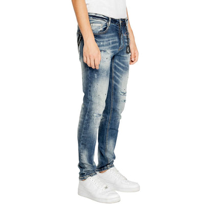 Icon Blue Cotton Jeans & Pant