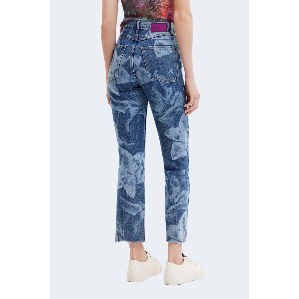 Desigual Blue Cotton Jeans & Pant