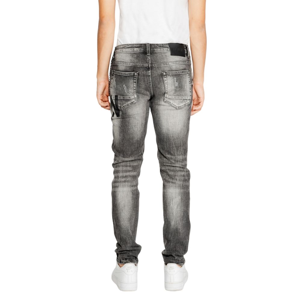 Icon Gray Cotton Jeans & Pant