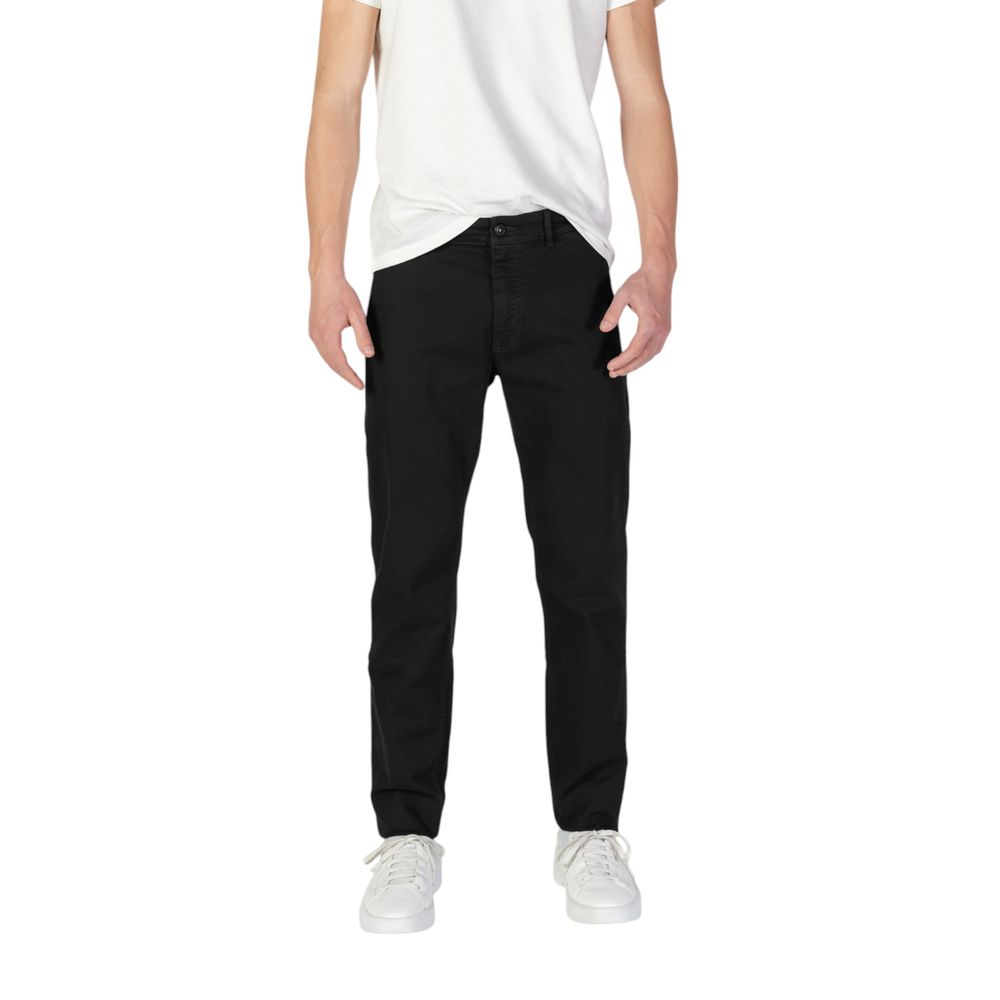 Hugo Boss Black Cotton Jeans & Pant