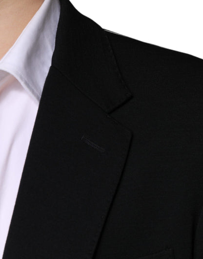 Dolce & Gabbana Black Wool Single Breasted Formal Blazer