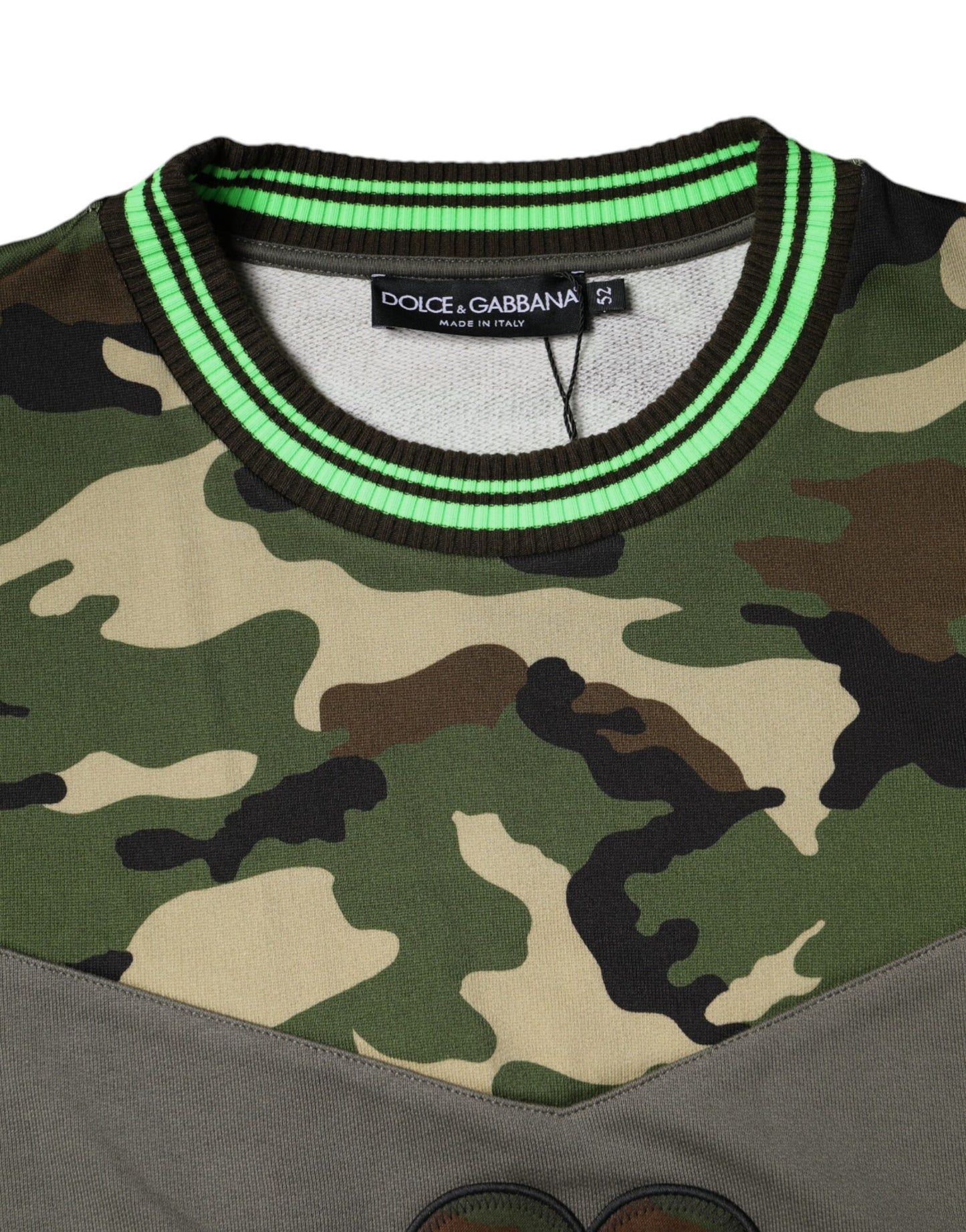 Dolce & Gabbana Multicolor Camouflage Sweatshirt Sweater