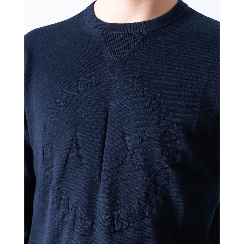 Armani Exchange Blue Cotton T-Shirt