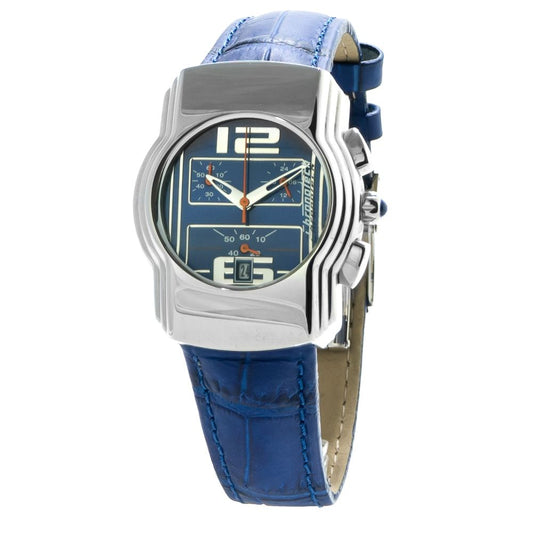 Chronotech Blue Leather Watch