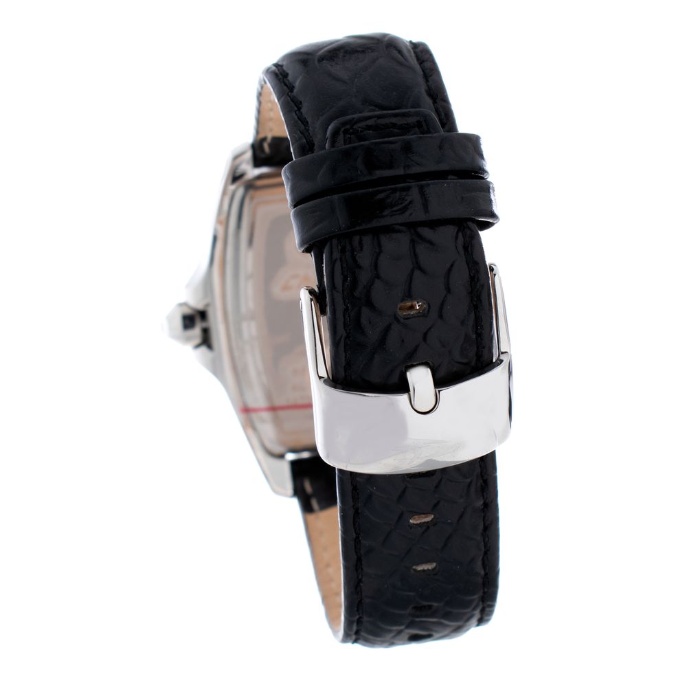 Chronotech Black Leather Watch