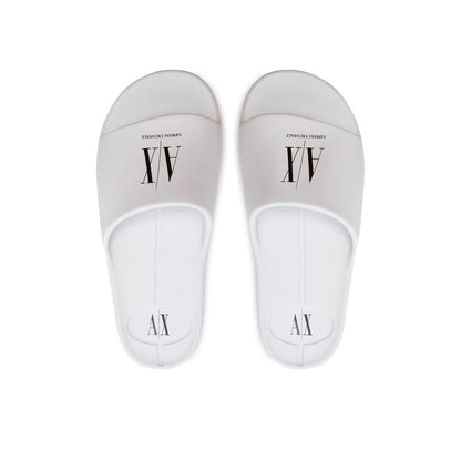 Armani Exchange White Polyethylene Sandal