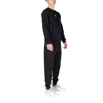 EA7 Emporio Armani Black Cotton Sweatsuit