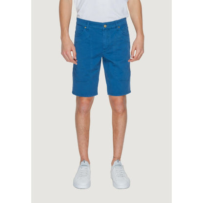 Jeckerson Blue Cotton Short