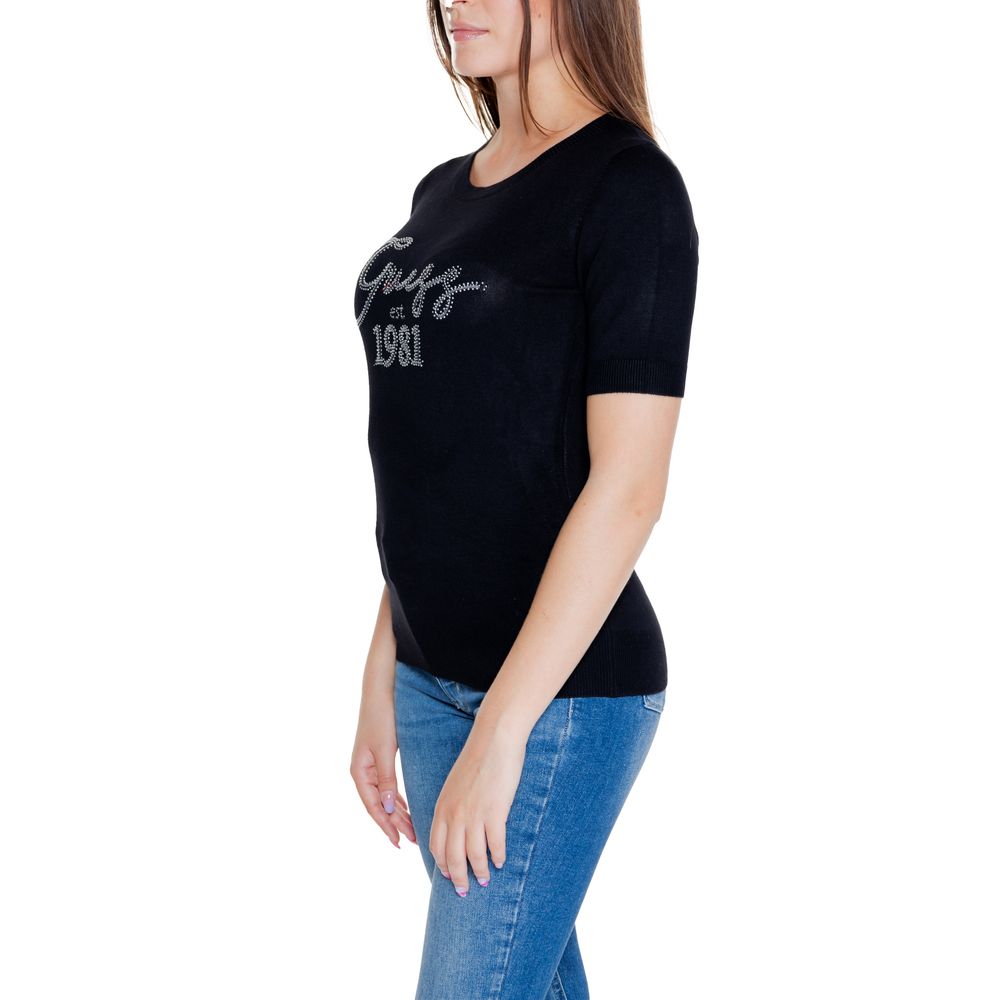 Guess Black Viscose Tops & T-Shirt