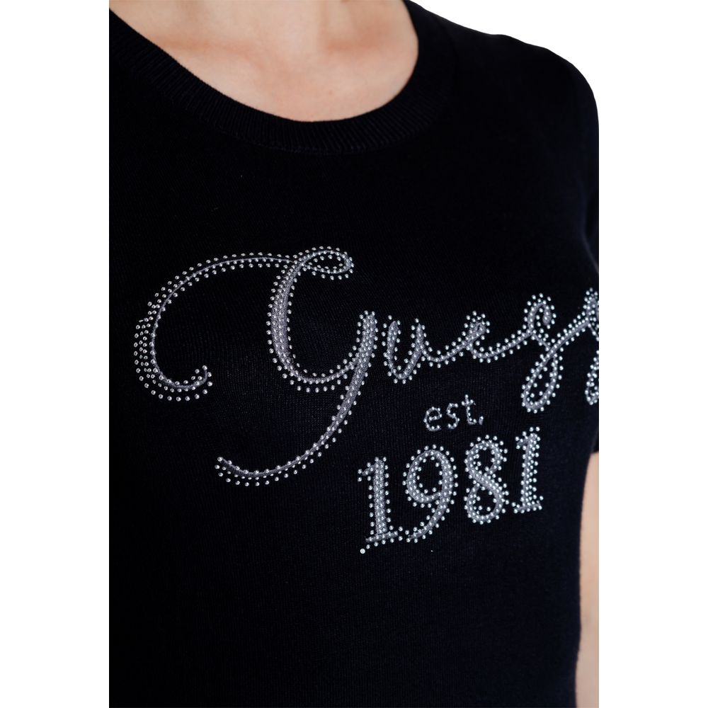 Guess Black Viscose Tops & T-Shirt