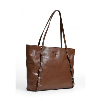 Guess Brown Polyethylene Handbag