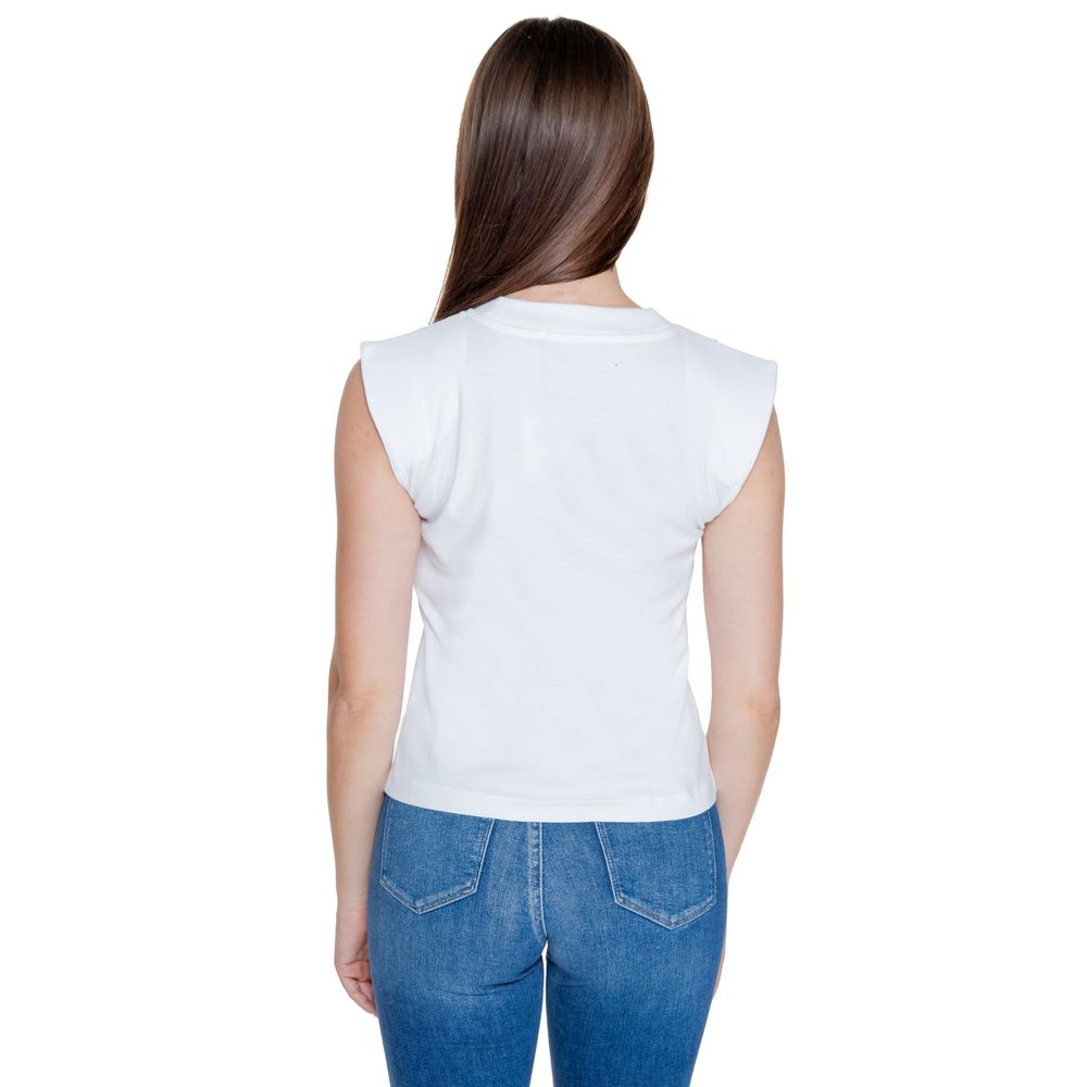 Calvin Klein Jeans White Cotton Tops & T-Shirt