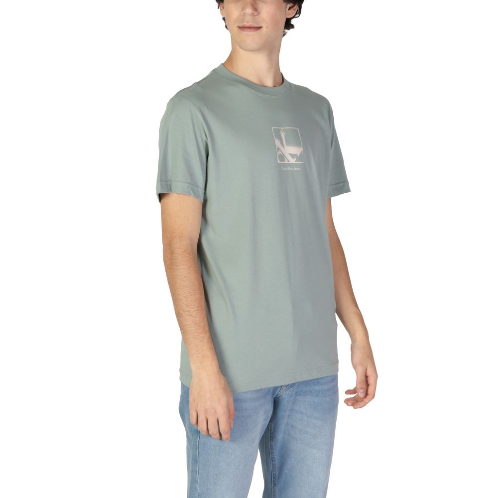 Calvin Klein Jeans Green Cotton Rigenerato T-Shirt