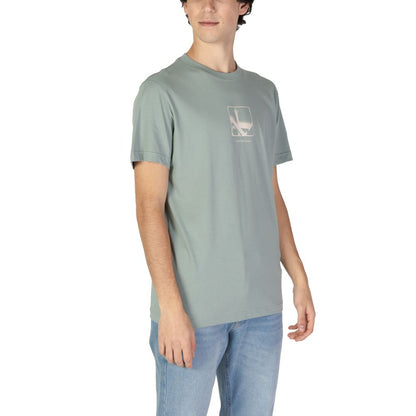 Calvin Klein Jeans Green Cotton Rigenerato T-Shirt