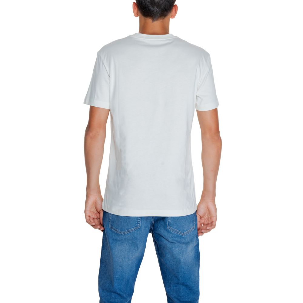 Calvin Klein Jeans Cream Cotton T-Shirt