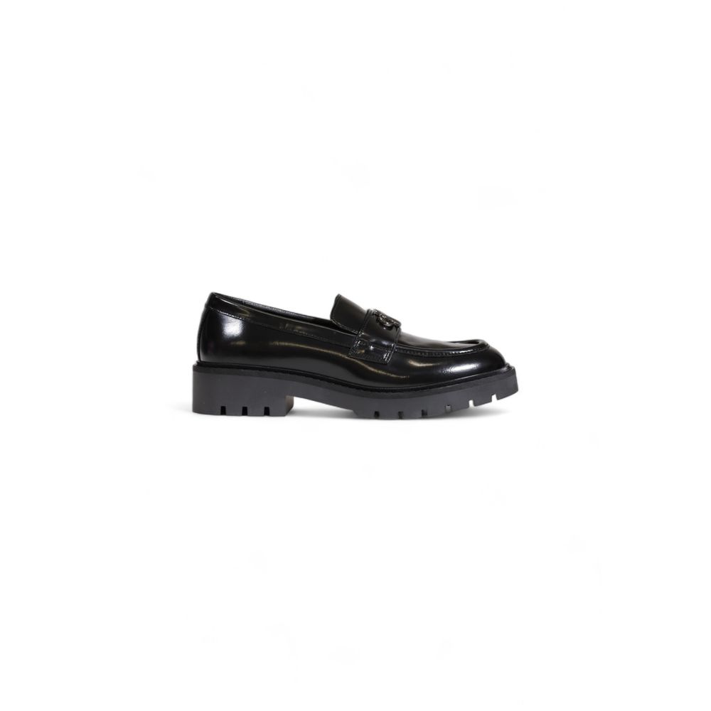 Calvin Klein Black Leather Flat Shoe