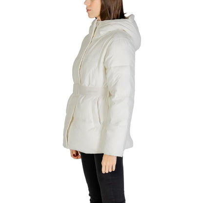 Calvin Klein Jeans Cream Nylon Jackets & Coat