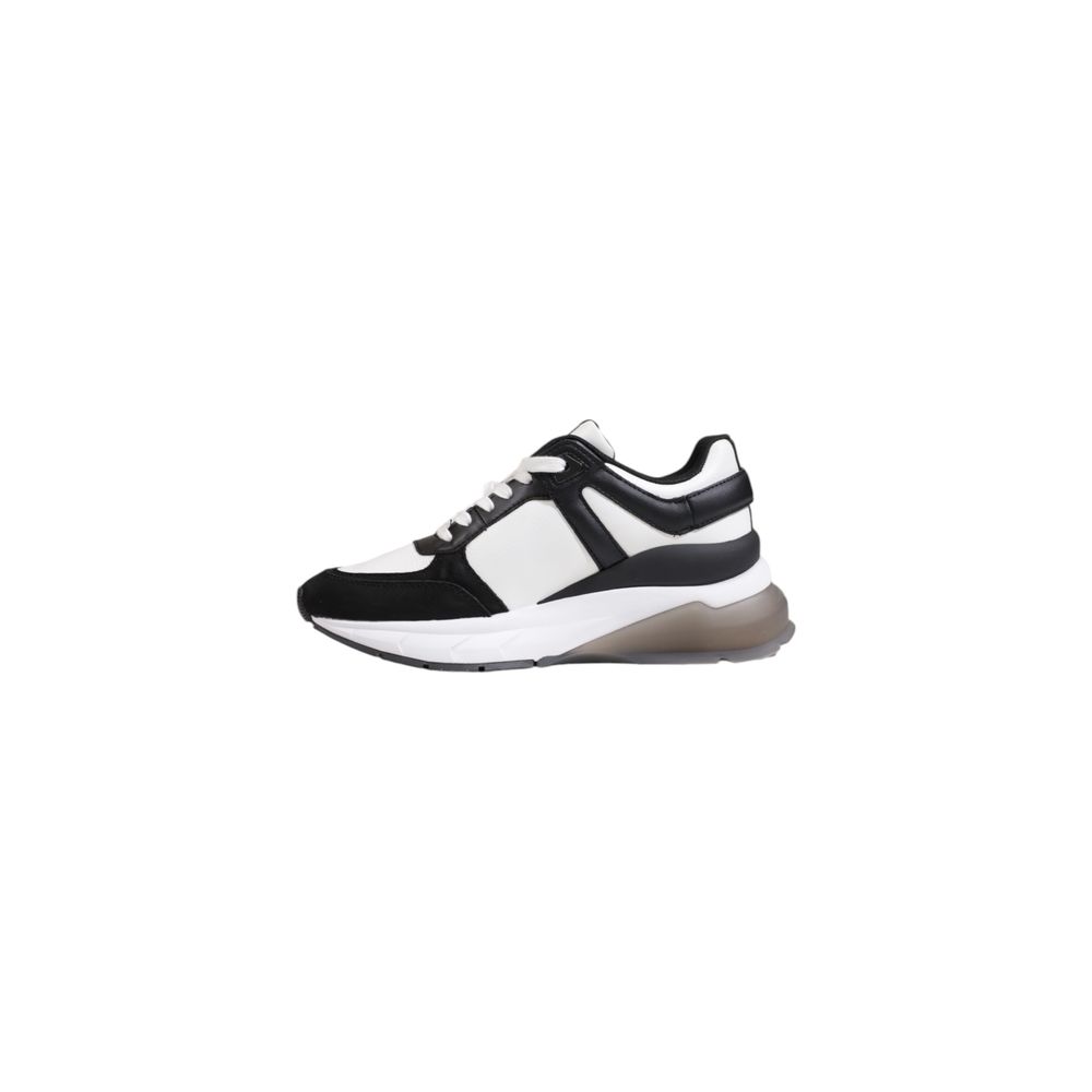 Calvin Klein Black And White Leather Sneaker