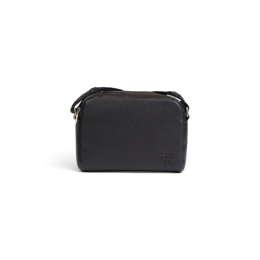 Calvin Klein Black Recycled Polyester Leather Accessory