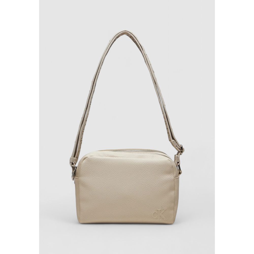 Calvin Klein Cream Recycled Polyester Leather Accessory