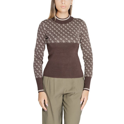 Guess Brown Viscose Sweater