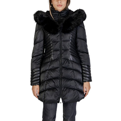 Guess Black Polyethylene Jackets & Coat