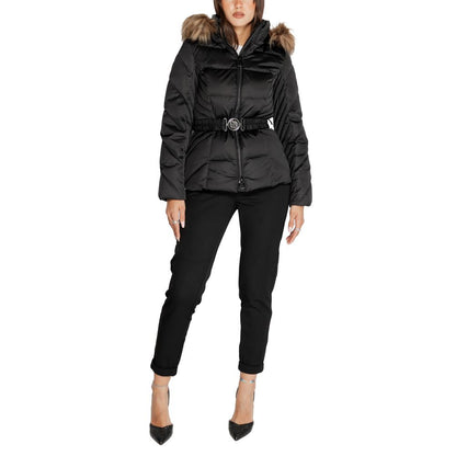 Guess Black Polyester Jackets & Coat