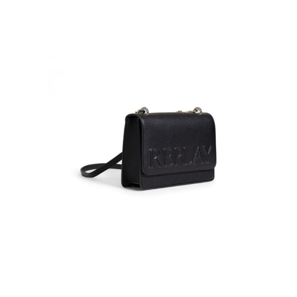 Replay Black Polyester Handbag