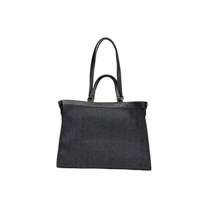 Replay Black Cotton Handbag