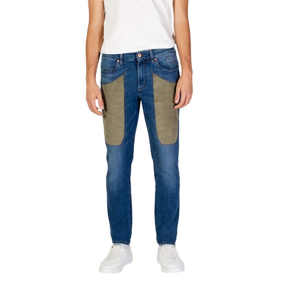 Jeckerson Blue Cotton Jeans & Pant