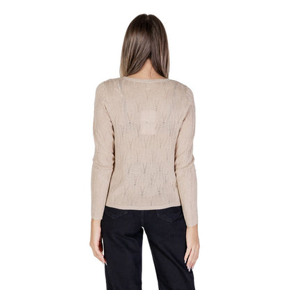 Only Beige Viscose Tops & T-Shirt