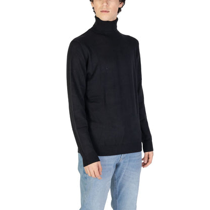 Gas Black Cotton Sweater