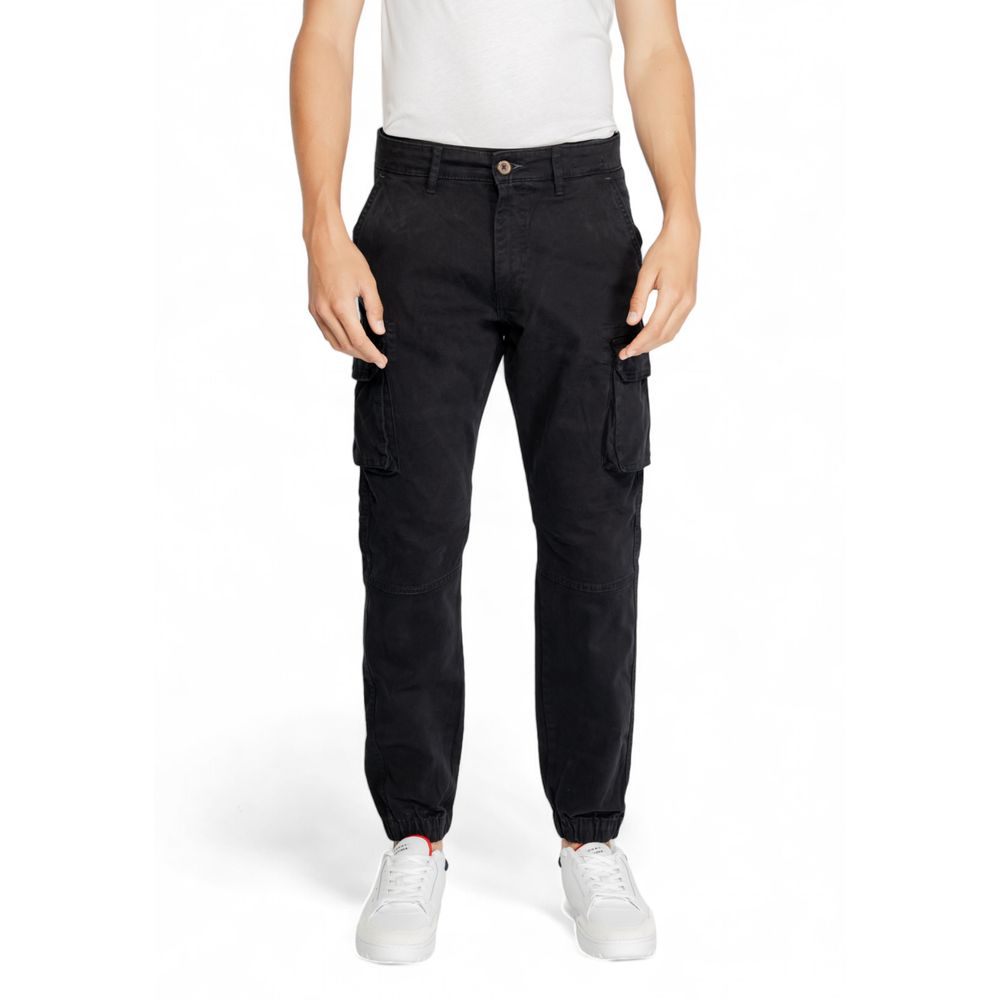 Gas Black Cotton Jeans & Pant