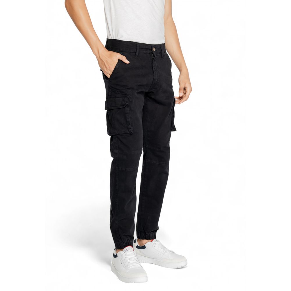 Gas Black Cotton Jeans & Pant