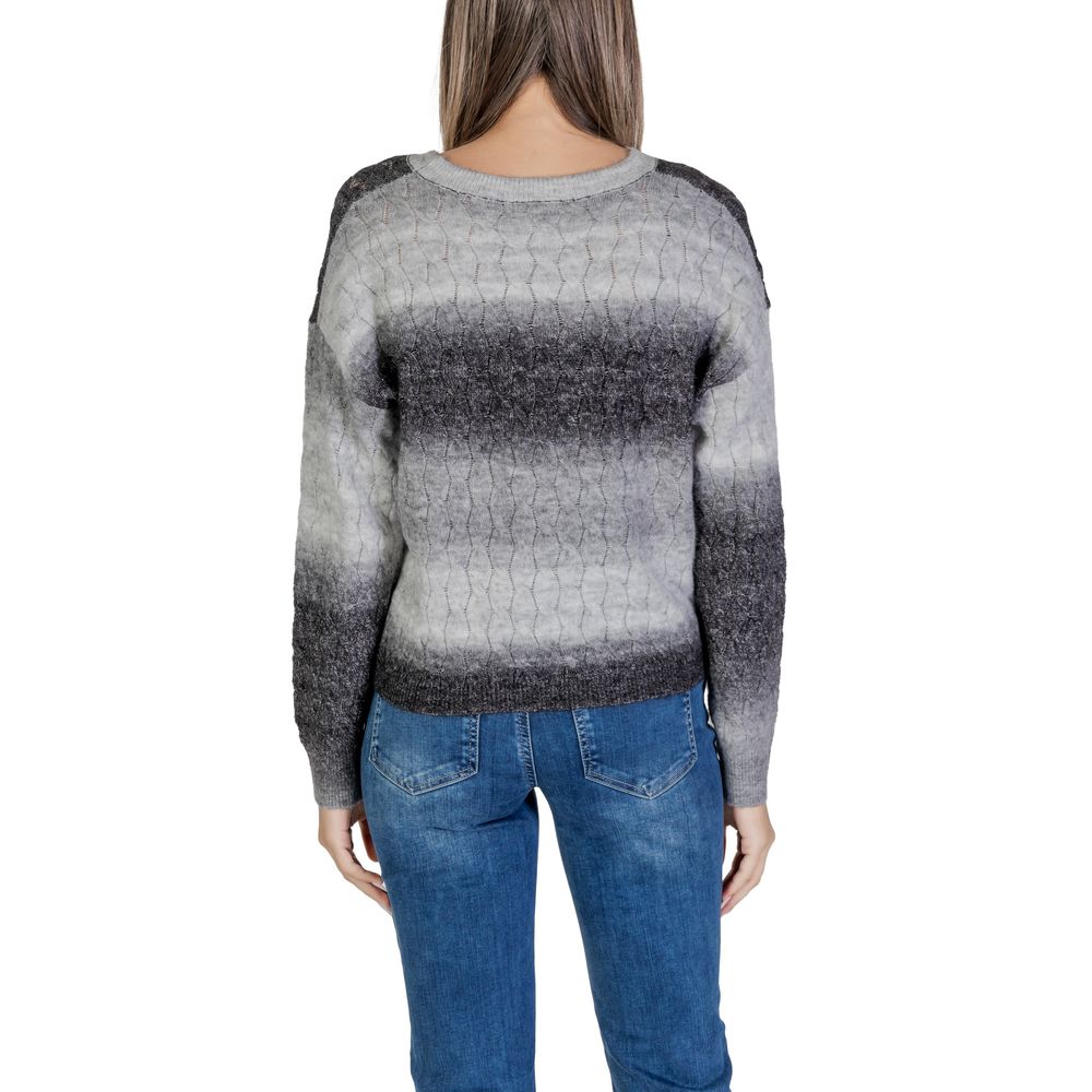 Sandro Ferrone Gray Acrylic Sweater