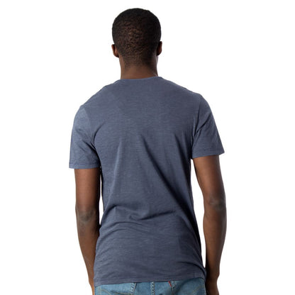 Jack Jones Light Blue Flamed Cotton T-Shirt