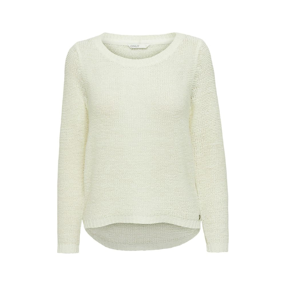 Only White Polyester Sweater