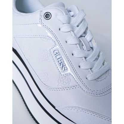 Guess White Polyester Sneaker