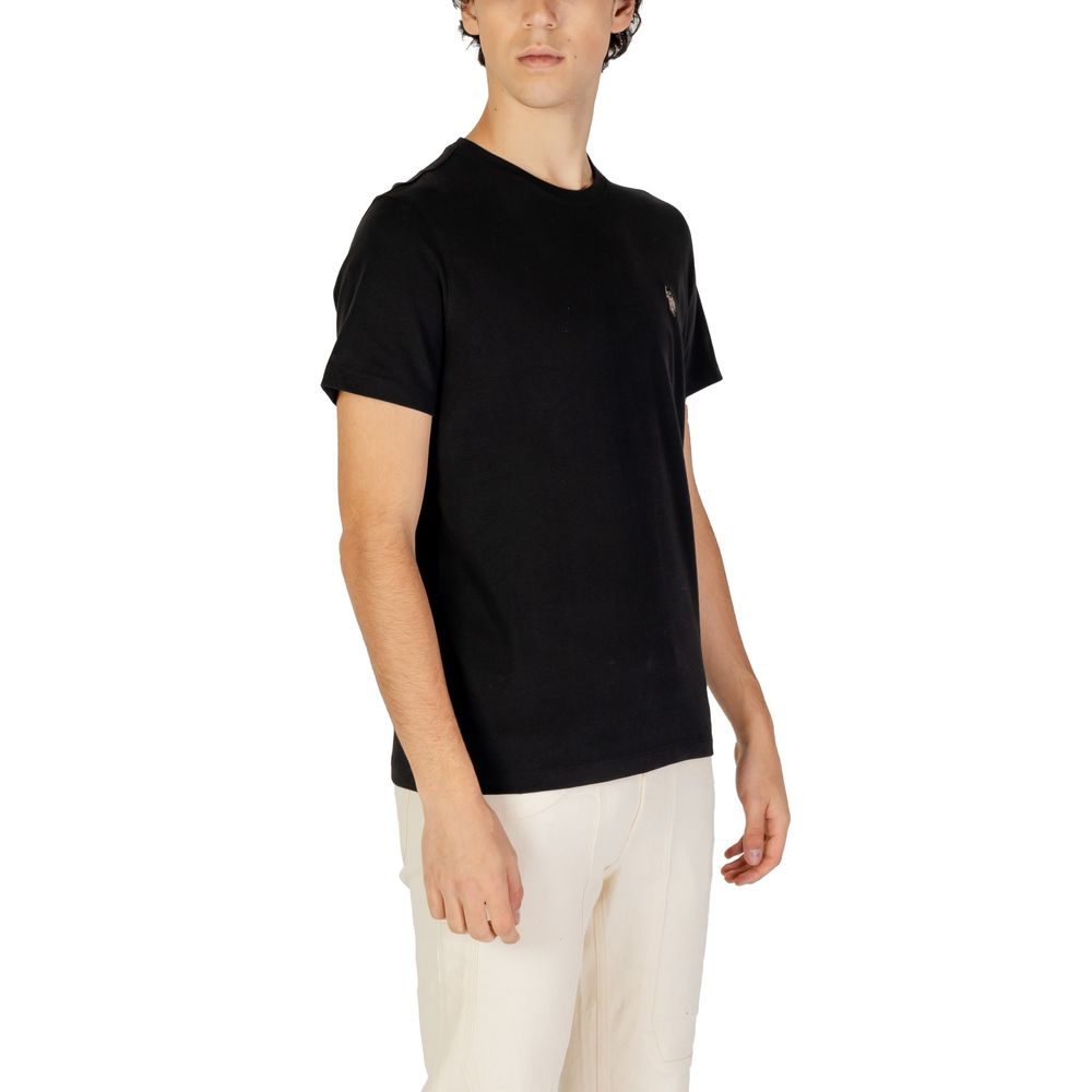 U.S. POLO ASSN. Black Cotton T-Shirt