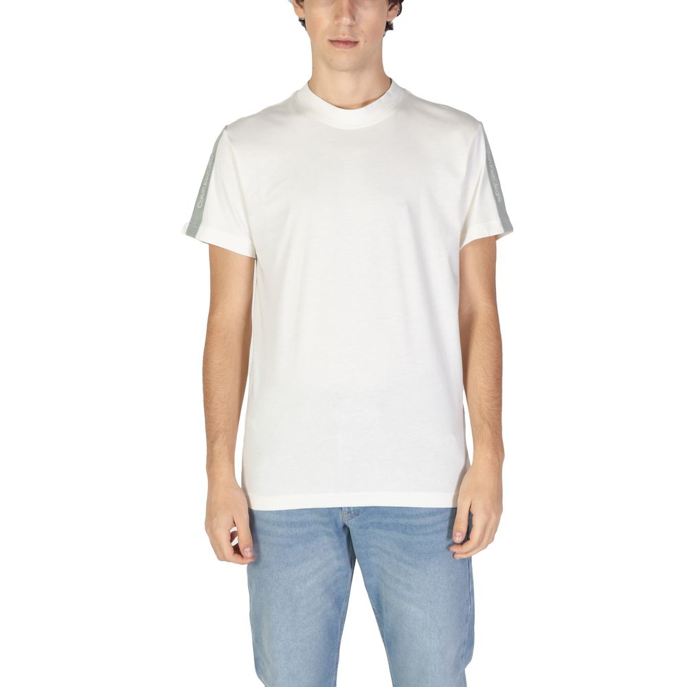 Calvin Klein Jeans Beige Cotton T-Shirt