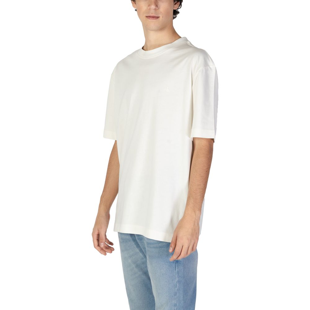 Calvin Klein Jeans Beige Cotton Rigenerato T-Shirt