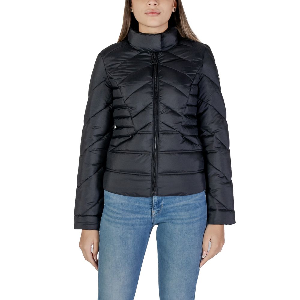 Guess Black Polyamide Jackets & Coat