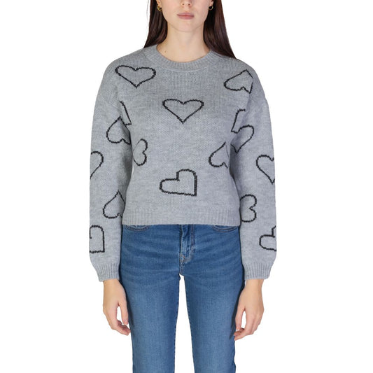 Only Gray Acrylic Sweater