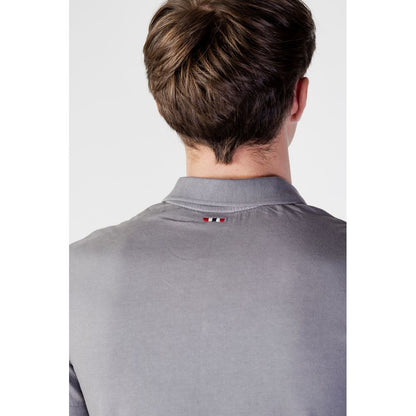 Napapijri Gray Cotton Polo Shirt